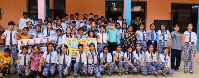 सोनी पब्लिक स्कूल में मनाया गया पृथ्वी बचाओ दिवस।